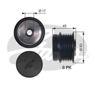 Обгонная муфта генератора Gates OAP7141