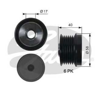 Обгонная муфта генератора Gates OAP7158
