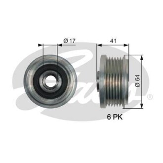 Обгонная муфта генератора Gates OAP7162