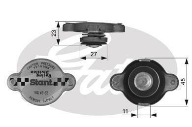 Крышка радиатора Gates RC10362