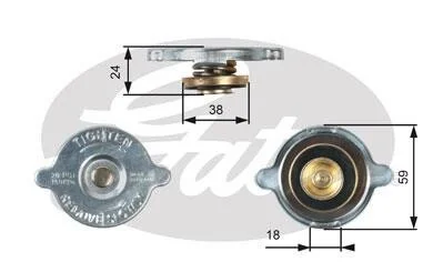 Крышка радиатора Gates RC125