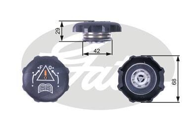 Крышка расширительного бачка Gates RC239