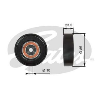 Ролик обводной ремня поликлинового (приводного) Gates T36274