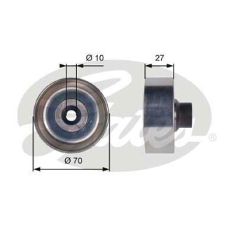 Ролик натяжной ремня поликлинового (приводного) Gates T36361