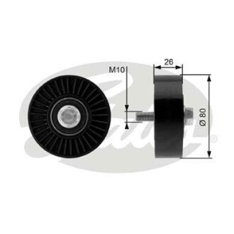 Ролик натяжной ремня поликлинового (приводного) Gates T36369
