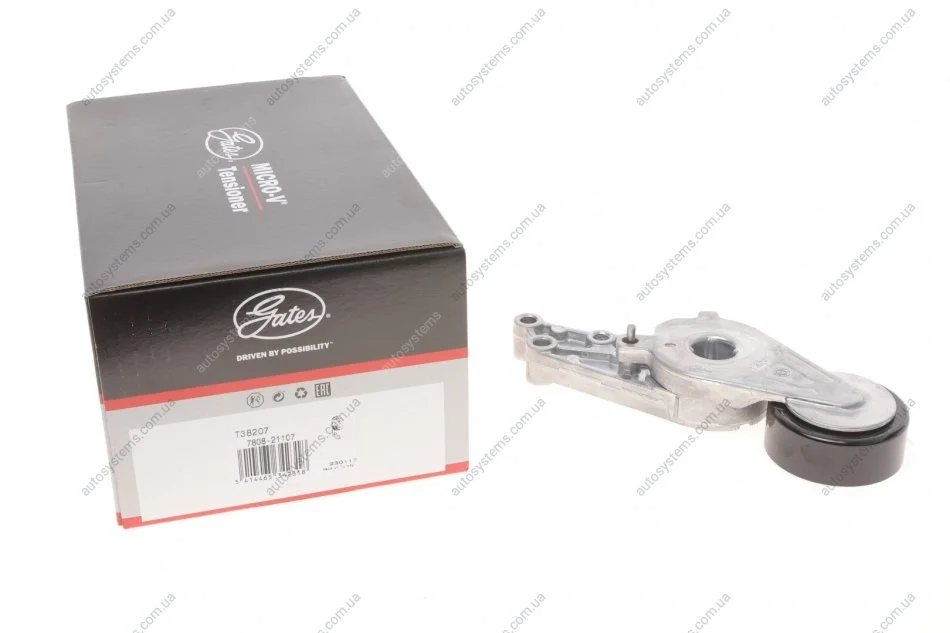Натяжник ременя генератора Audi A4/A6 1.8-2.0 TSFI 00-08 (d=76mm) Gates T38207 (фото 1)