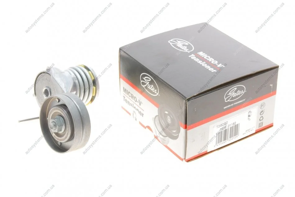 Натяжник ременя генератора Skoda Octavia/VW Golf 1.4/1.6 97-06 (металл.) Gates T38282 (фото 1)