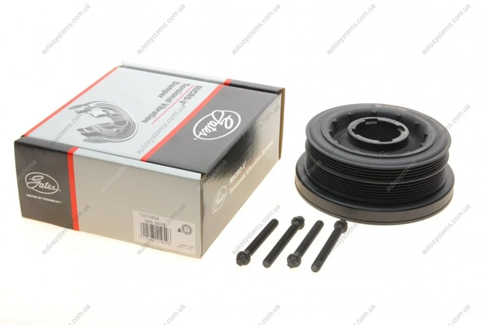 Шків колінвалу BMW 5 (E60)/X5 (E70) 2.5D/3.0D 02- (4PK + 6PK) (M57) Gates TVD1050A (фото 1)