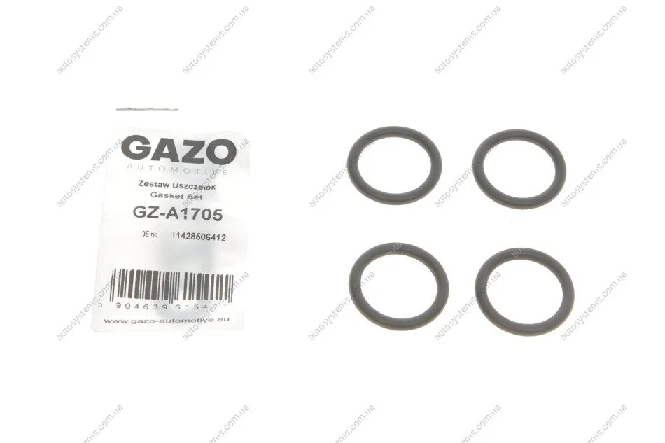 Прокладка фільтра масляного BMW 1 (E87)/3 (E90)/5 (E60)/X1/X3 2.0D 03-15 N47 (к-кт) GAZO GZ-A1705 (фото 1)