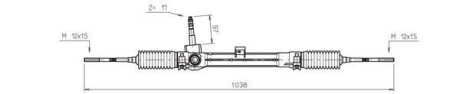 Рулевая рейка без ГУР GENERAL RICAMBI FI4114