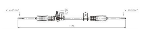 Рулевая рейка без ГУР GENERAL RICAMBI FO4021