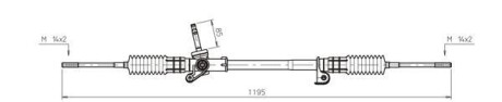 Рулевая рейка без ГУР GENERAL RICAMBI FO4023