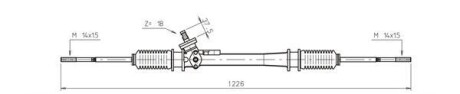 Рулевая рейка без ГУР GENERAL RICAMBI WW4037