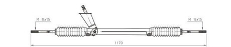 Рулевая рейка без ГУР GENERAL RICAMBI WW4042