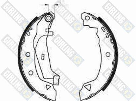 Колодки тормозные барабанные, комплект GIRLING 5182403
