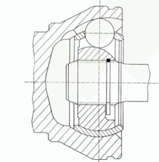 Шарнир равных угловых скоростей (ШРУС) GKN (Lobro) 300976