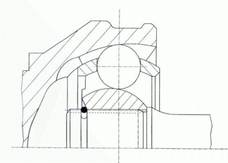 Шарнир равных угловых скоростей (ШРУС) GKN (Lobro) 301137