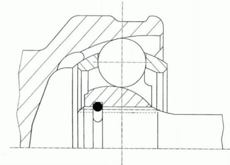 Шарнир равных угловых скоростей (ШРУС) GKN (Lobro) 301982