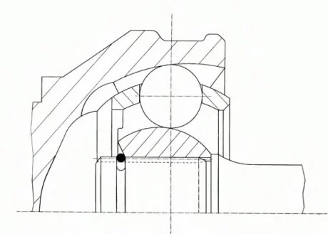 Шарнир равных угловых скоростей (ШРУС) GKN (Lobro) 303434