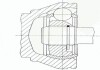 Шарнир равных угловых скоростей (ШРУС) GKN (Lobro) 304837 (фото 2)