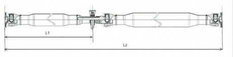 Карданный вал, главная передача GKN (Lobro) GKNP20023