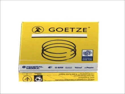 Кольца поршневые на 1 цилиндр, комплект, стандарт GOETZE 08-107400-00