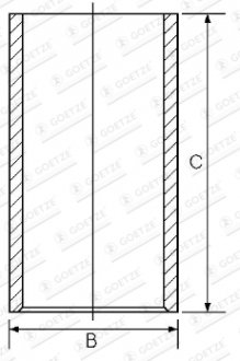 Гільза циліндра GOETZE 14-011041-00