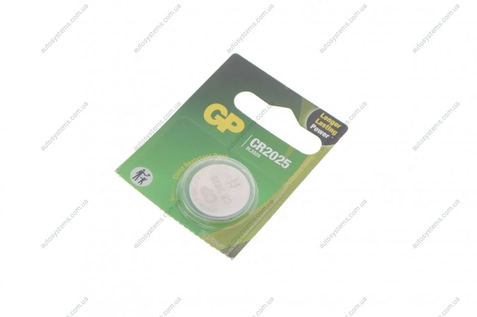 Батарейка Lithium CR2025-8U5 (3V DC) (1шт) GP 4891199001130 (фото 1)