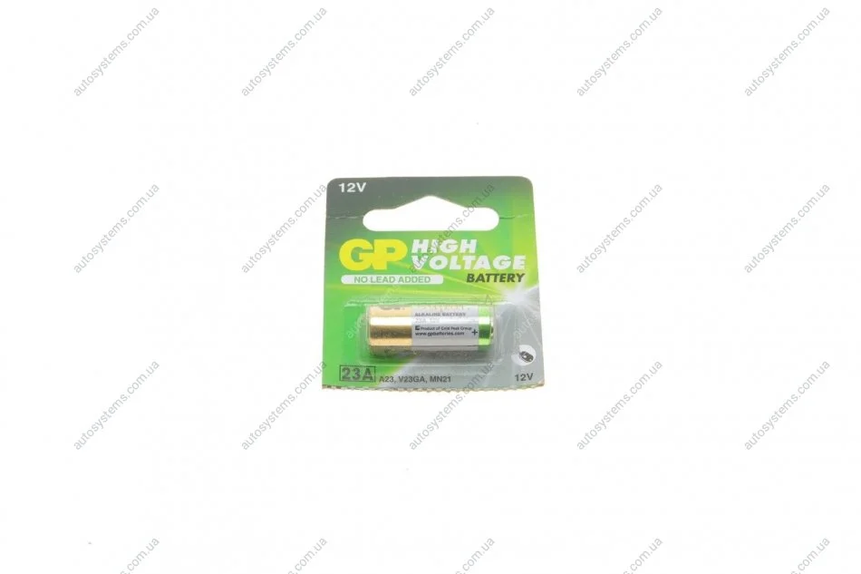 Батарейка Alkaline 23AE-2C5 (12V) (A23) (1шт) GP 4891199042140 (фото 1)