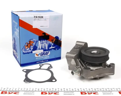 Помпа води Citroen Jumper/Peugeot Boxer 3.0HDi/Fiat Ducato 2.3D/3.0D/Iveco 06- (R/B) (7 лоп) (6 кан) GRAF PA1026