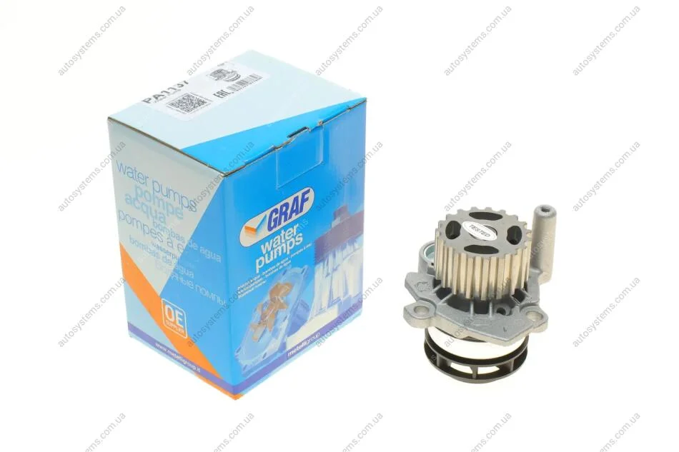 Помпа води Audi/Seat/Skoda/VW Crafter/Caddy/T5/Passat/Golf 1.6TDI/2.0TDI/BiTDI 06- (19z)(R/B)(8лоп) GRAF PA1137 (фото 1)