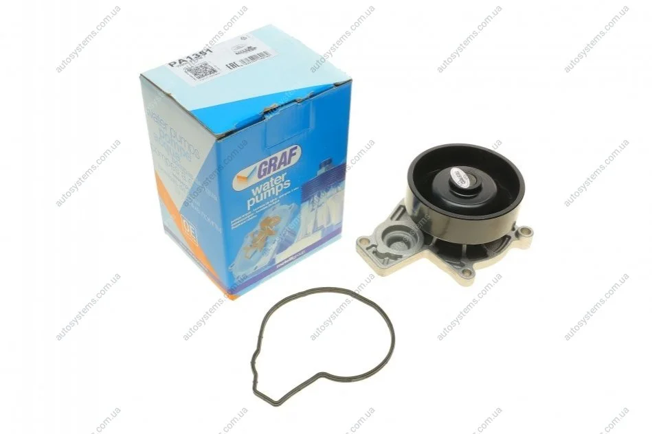 Помпа води Mini Cooper (F55/F56) 1.5d B37 14- (R/B) (5 лоп.) GRAF PA1351 (фото 1)