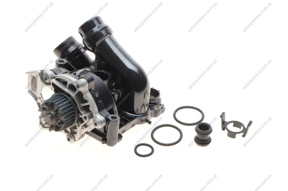 Помпа води Audi A3-A8/Skoda/Seat/VW 1.8-2.0FSI/TFSI 04- (29z)(B/B)(6 лоп)(з термостатом,датчиком t) GRAF PA1359 (фото 1)