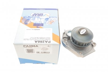 Помпа води Fiat Palio 1.2 96-/Panda 0.8-1.1 86-04/Punto 1.1-1.2 93-00/Tipo 1.1 86-93 (20z)(B/B)(8л) GRAF PA286A (фото 1)