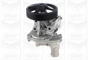 Помпа води Ford Transit VII/VIII 2.4DI/TDCi/TDE 00-14 (R/B) (8 лоп.) (7 кан.) (з корпусом) GRAF PA832