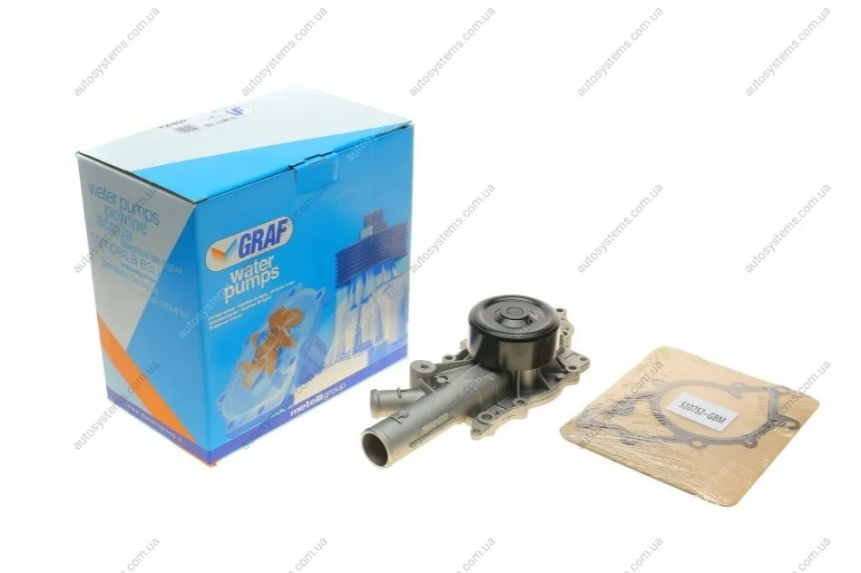 Помпа води MB W203/S203/CL203/W204/S204/W211/S211/CL203 200/220/270CDI 2.2/2.7CDI 02-11 (B/B)(6 лоп) GRAF PA909 (фото 1)