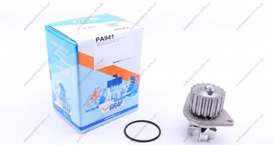 Помпа води Citroen C2/C3/C4/Peugeot 206/307 1.4 16V 03- (18z) (B/B) (6 лоп.) GRAF PA941 (фото 1)
