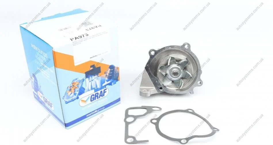 Помпа води Mazda 3/323/5/6/626/Premacy 2.0TD/DI/DITD/CD 98-10 (19z) (R/B) (6 лоп) GRAF PA973 (фото 1)