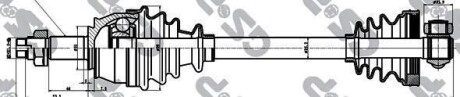 Вал приводной GSP 217082