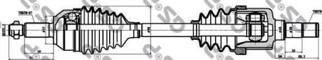 Вал приводной GSP 218143