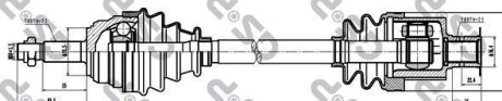 Вал приводной GSP 250007