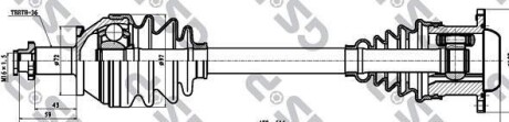 Вал приводной GSP 261098