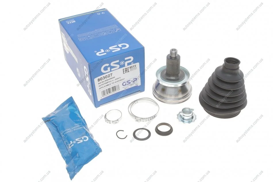 ШРКШ (зовнішній) Skoda Fabia 00-/Roomster 06-/Rapid 12- (36x30x85) GSP 803027 (фото 1)