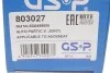 ШРКШ (зовнішній) Skoda Fabia 00-/Roomster 06-/Rapid 12- (36x30x85) GSP 803027 (фото 17)