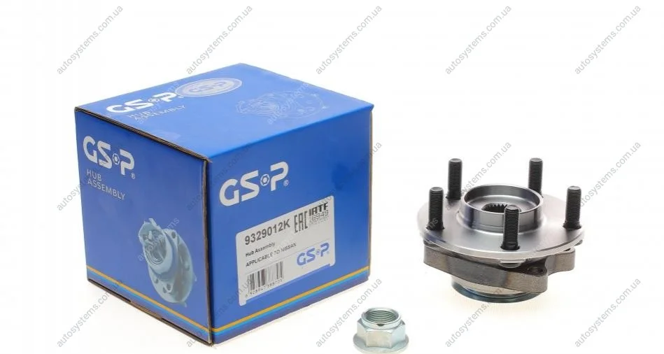 Підшипник маточини (передньої) Nissan Juke/ Leaf 10-(+ABS) GSP 9329012K (фото 1)