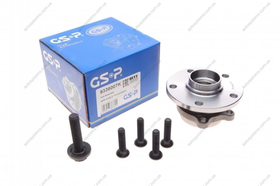 Підшипник маточини (передньої) VW Caddy III/Golf 03-/Skoda Octavia 04-13 (+ABS) GSP 9336007K (фото 1)