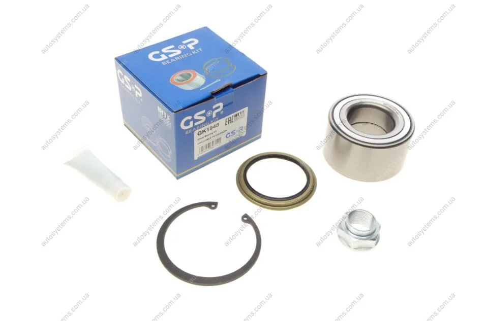 Підшипник маточини (передньої) Mazda 323 91-94/626 92-02/KIA Carens II 02- (42x80x45)(к-кт) GSP GK1948 (фото 1)