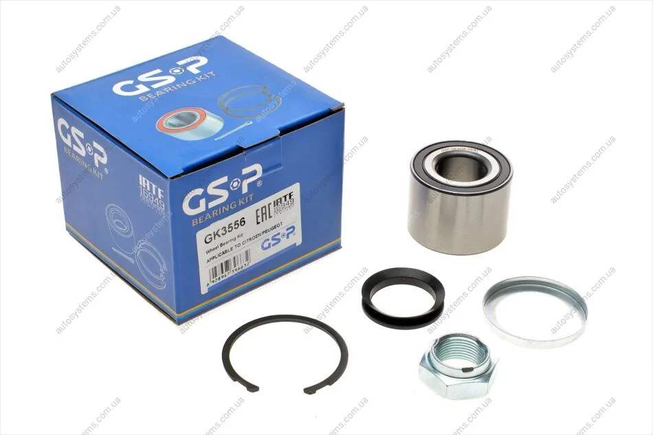 Підшипник маточини (задньої) Citroen Saxo/Xsara/Peugeot 106/206/306 96- (к-кт) GSP GK3556 (фото 1)
