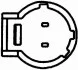 Датчик положения коленчатого вала HELLA 6PU 009 163-851 (фото 2)