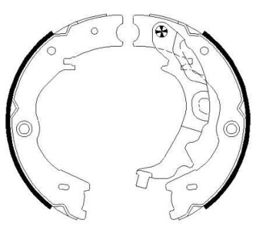 Колодки тормозные стояночного тормоза HELLA 8DA 355 051-121